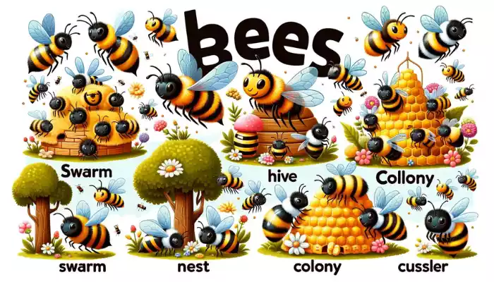 The Buzzing World of Bees: A Look at Their Collective Nouns