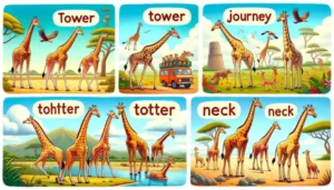A Tower of Learning: Exploring Collective Noun for Giraffes