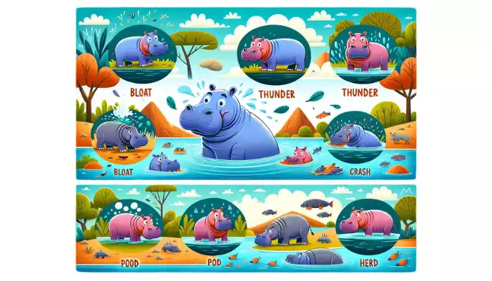 Discover Collective Noun for Hippopotamuses?
