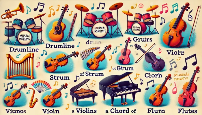The Symphony of Collective Nouns for Musical Instruments